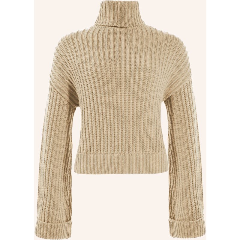 Adlysh Crop Pullover Mit Wolle beige