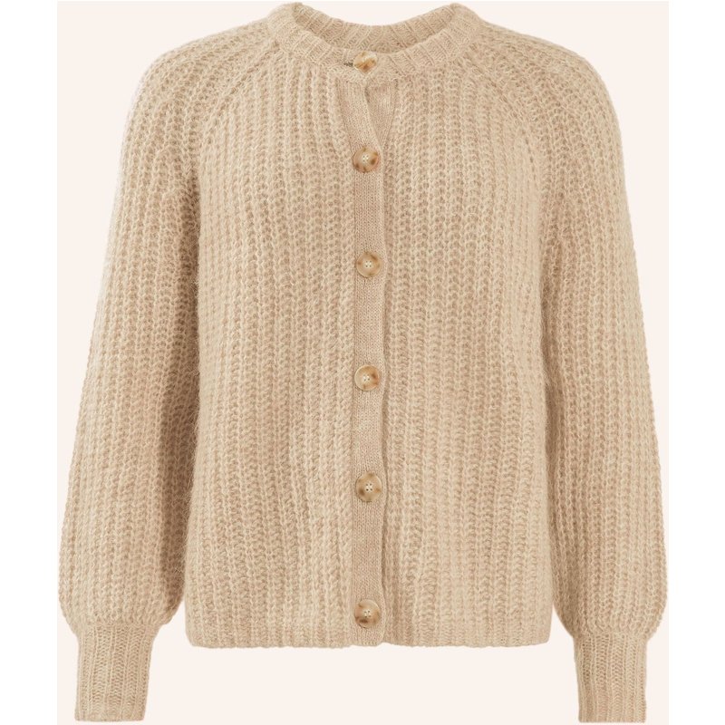 Adlysh Soft Cardigan Mit Mohair beige