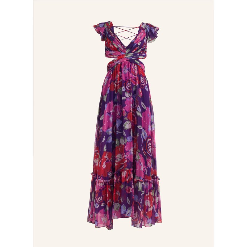 Adlysh Abendkleid Floral Madness Dress lila