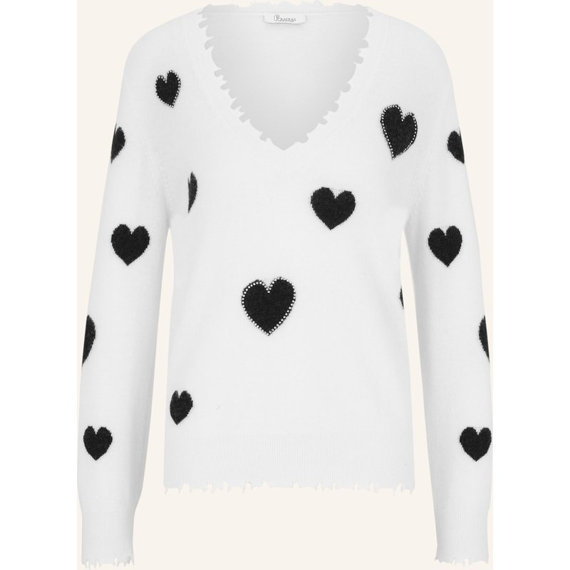 Princess Goes Hollywood Pullover Mit Schmucksteinen weiss