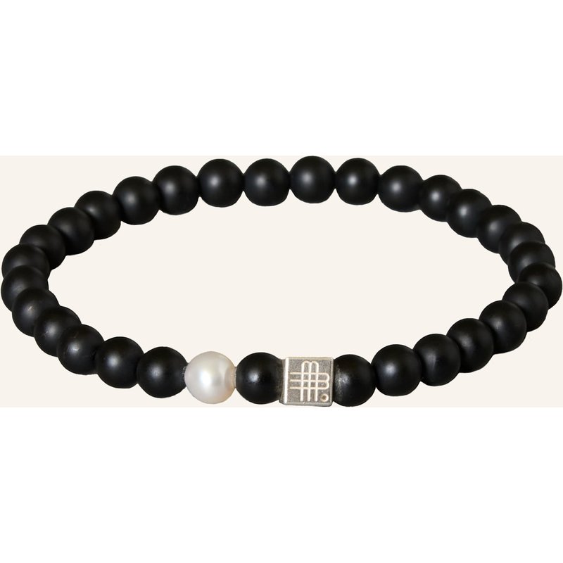 Gebauer & Gebauer Armband Pearl - 925er Sterlingsilber schwarz