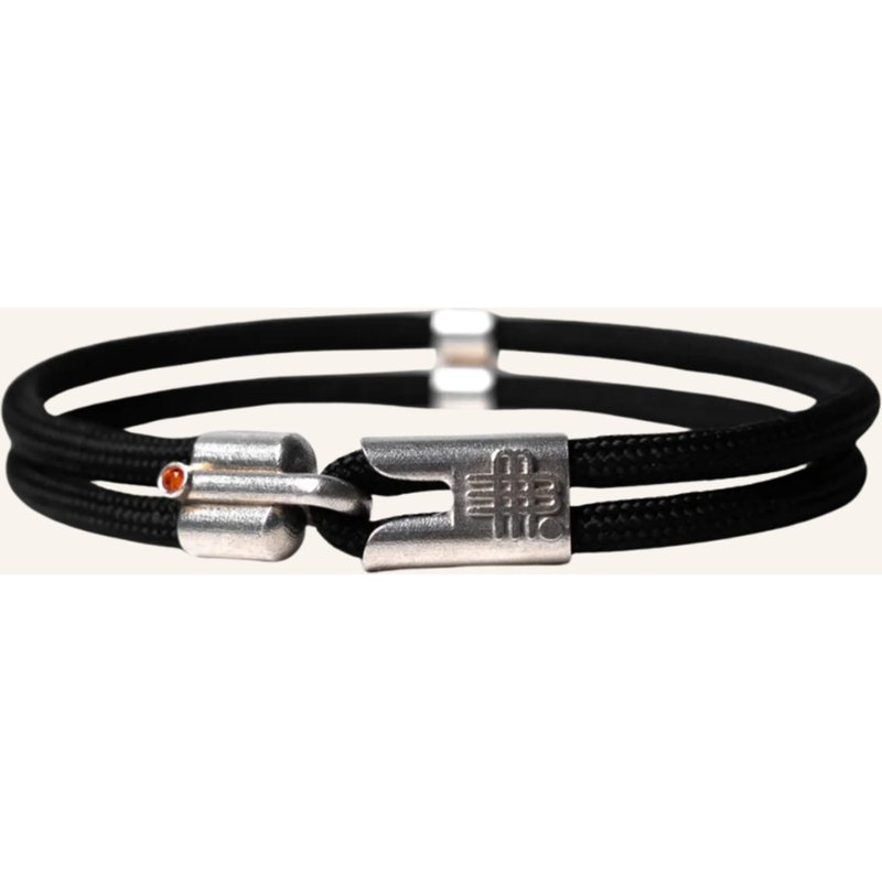Gebauer & Gebauer Armband Portofino - 925er Sterlingsilber schwarz