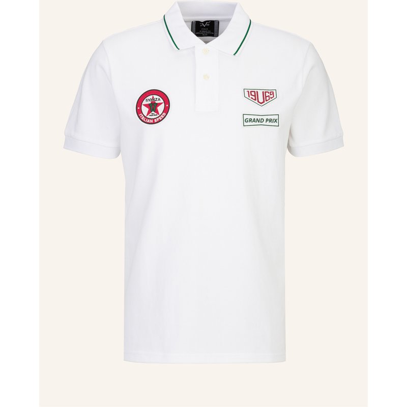 19V69 Italia Poloshirt Emilio Racing weiss