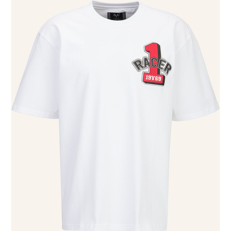 19V69 Italia Oversized T-Shirt Tamaro Racing weiss