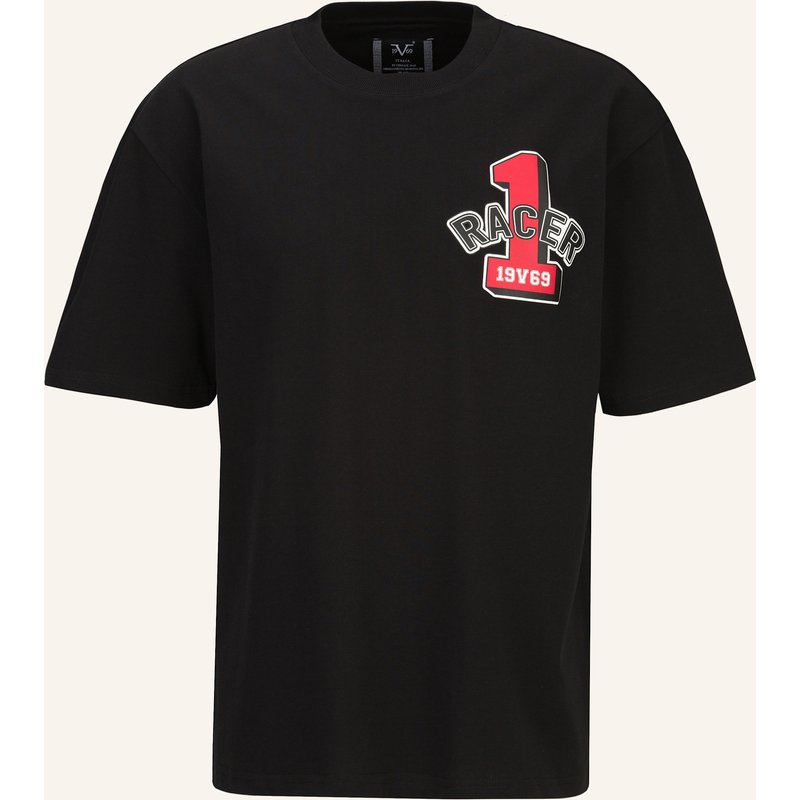 19V69 Italia Oversized T-Shirt Tamaro Racing schwarz