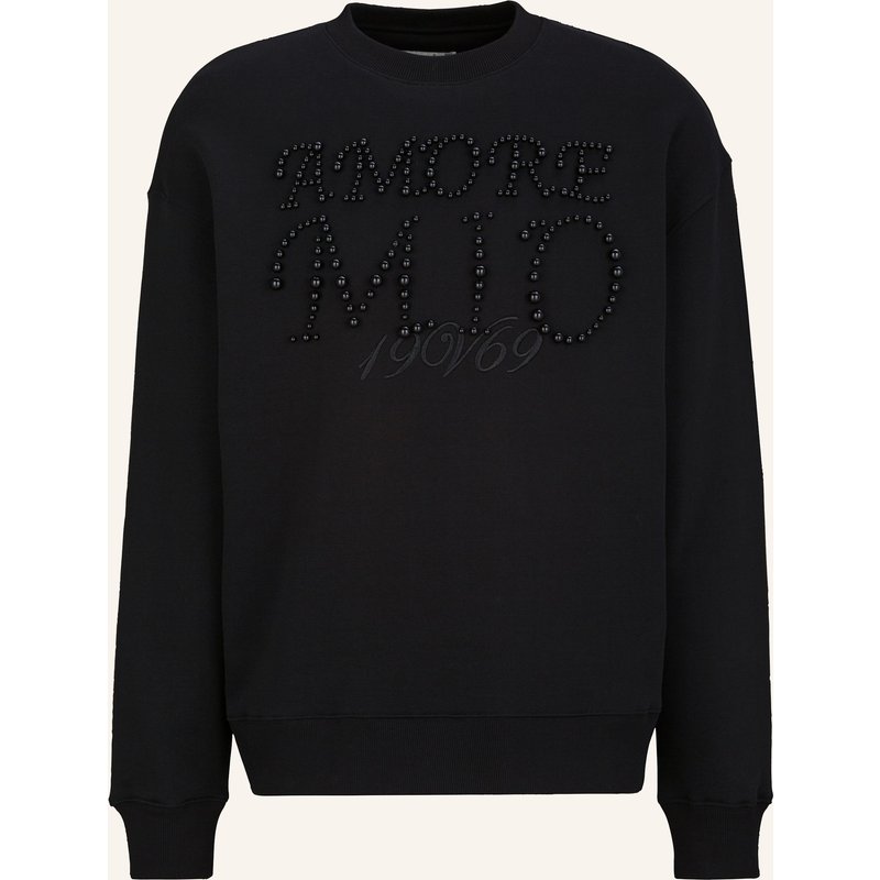 19V69 Italia Sweatshirt Omero Pearls schwarz