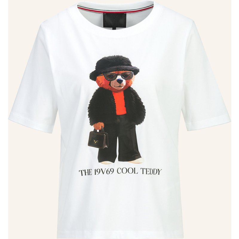 19V69 Italia T-Shirt Bellara Cool Teddy weiss