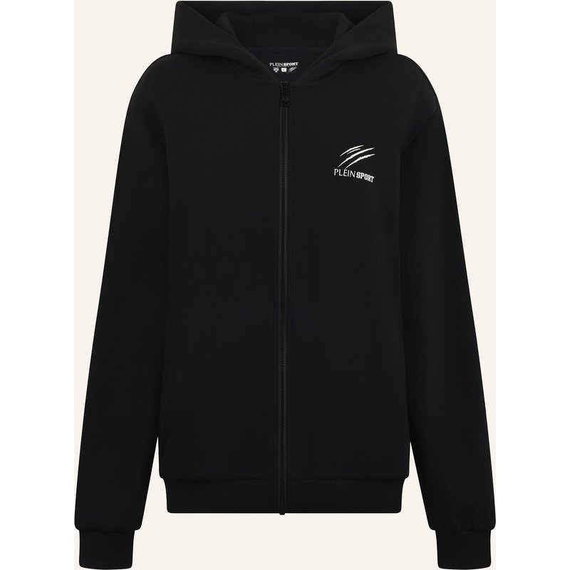 Plein Sport Kapuzen-Sweatjacke Icon schwarz