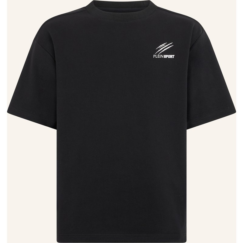 Plein Sport Kurzarm-Rundhals-T-Shirt Icon schwarz