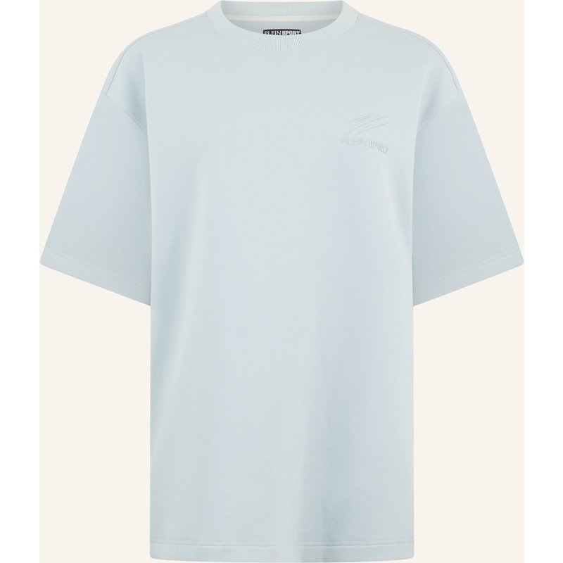 Plein Sport Kurzarm-Rundhals-T-Shirt Icon blau