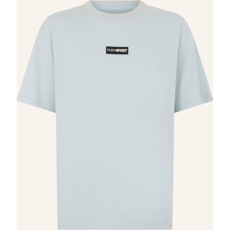 Plein Sport Kurzarm-Rundhals-T-Shirt Scratch blau
