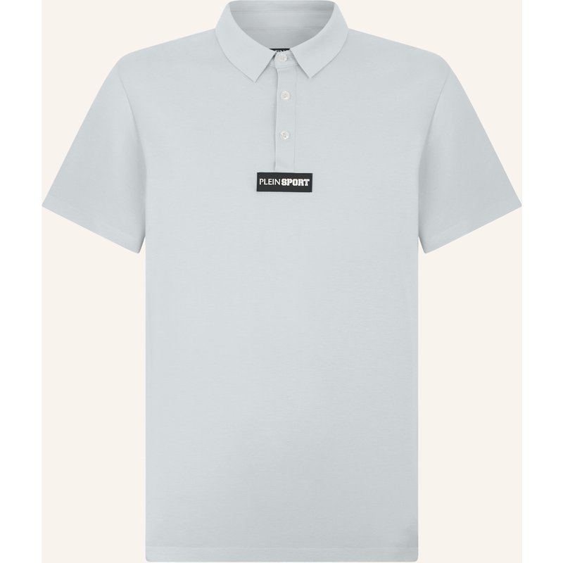 Plein Sport Kurzarm-Poloshirt Scratch blau