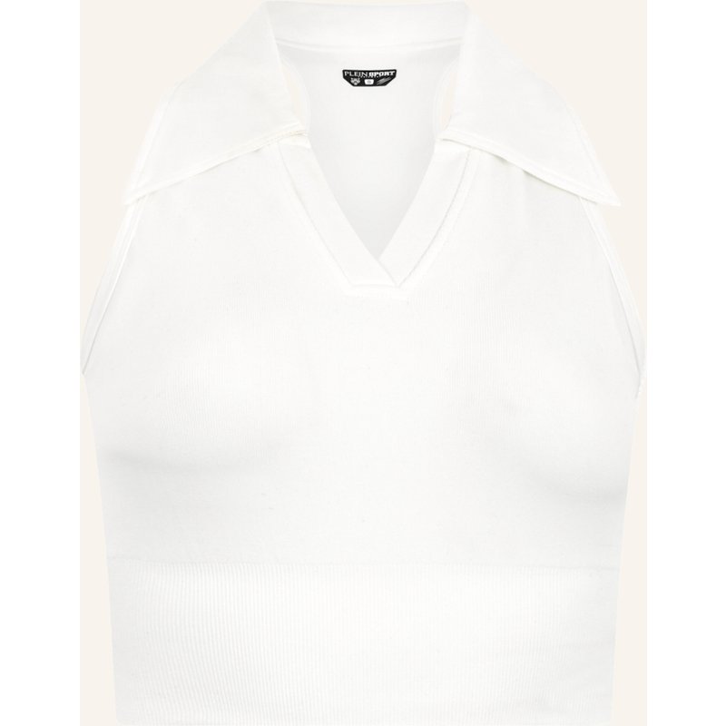 Plein Sport Kurzarm-Poloshirt Ps weiss