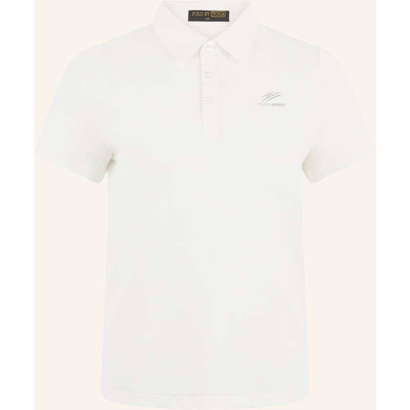 Plein Sport Kurzarm-Poloshirt Scratch weiss