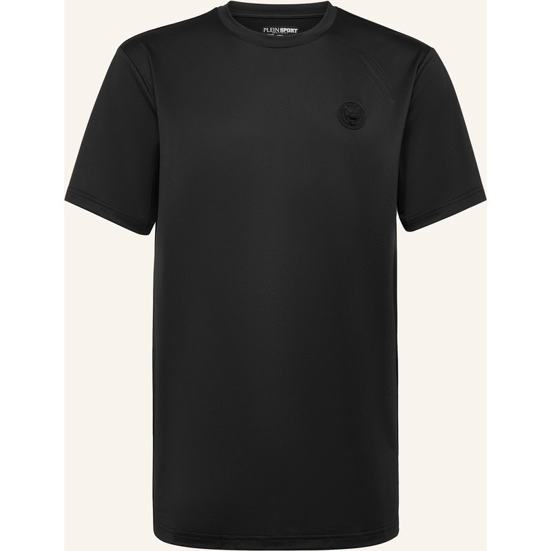 Plein Sport Kurzarm-Rundhals-T-Shirt schwarz