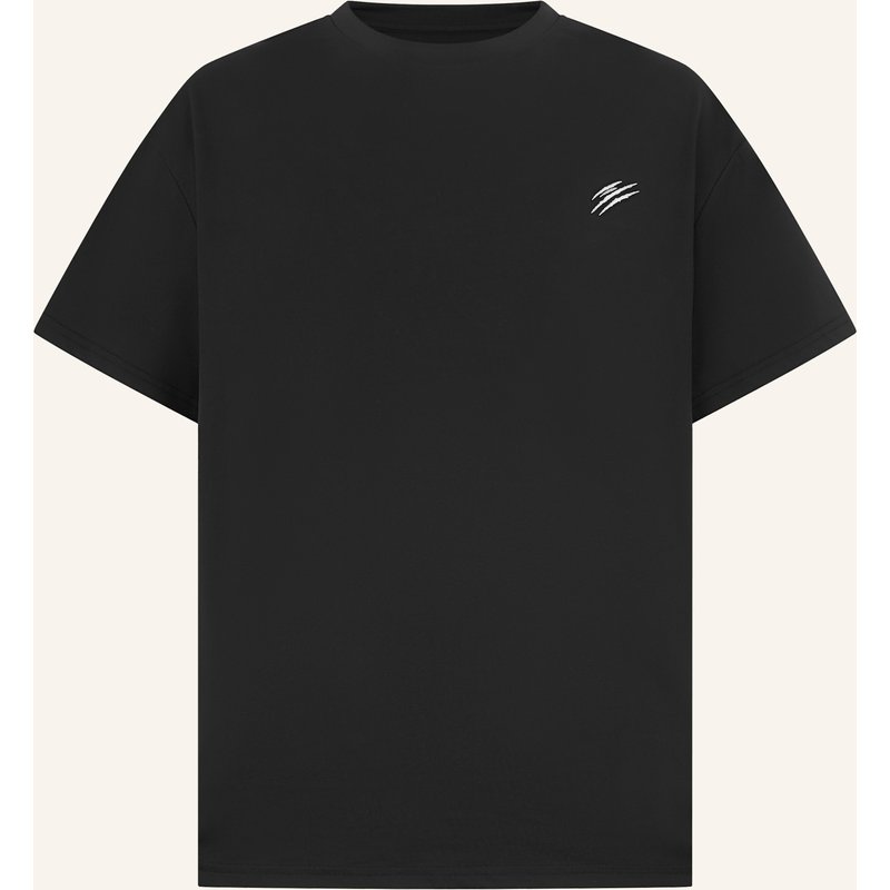 Plein Sport Kurzarm-Rundhals-T-Shirt Chrome schwarz