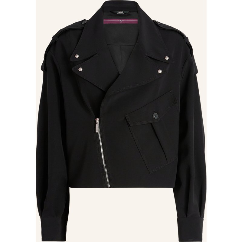 High Bikerjacke Yukata schwarz