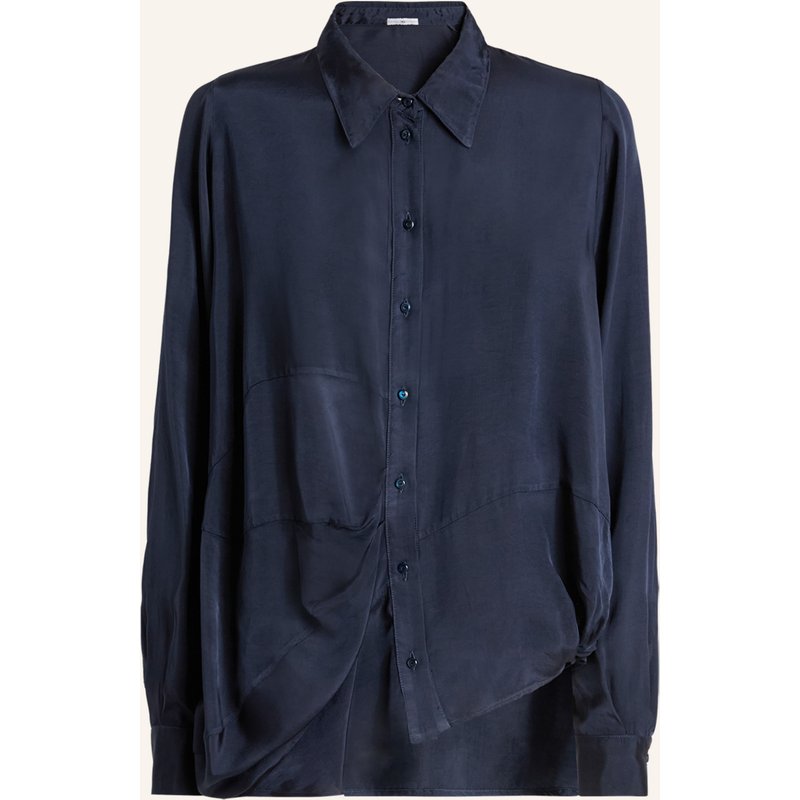 High Bluse In Spring blau