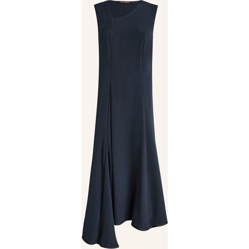 High Kleid Say So - Technischer Satin, Leichte Gewichtung, Crêpe-Griff blau