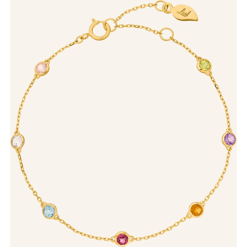 Leaf Armband Fine Gems aus14 Karat Gelbgold gold