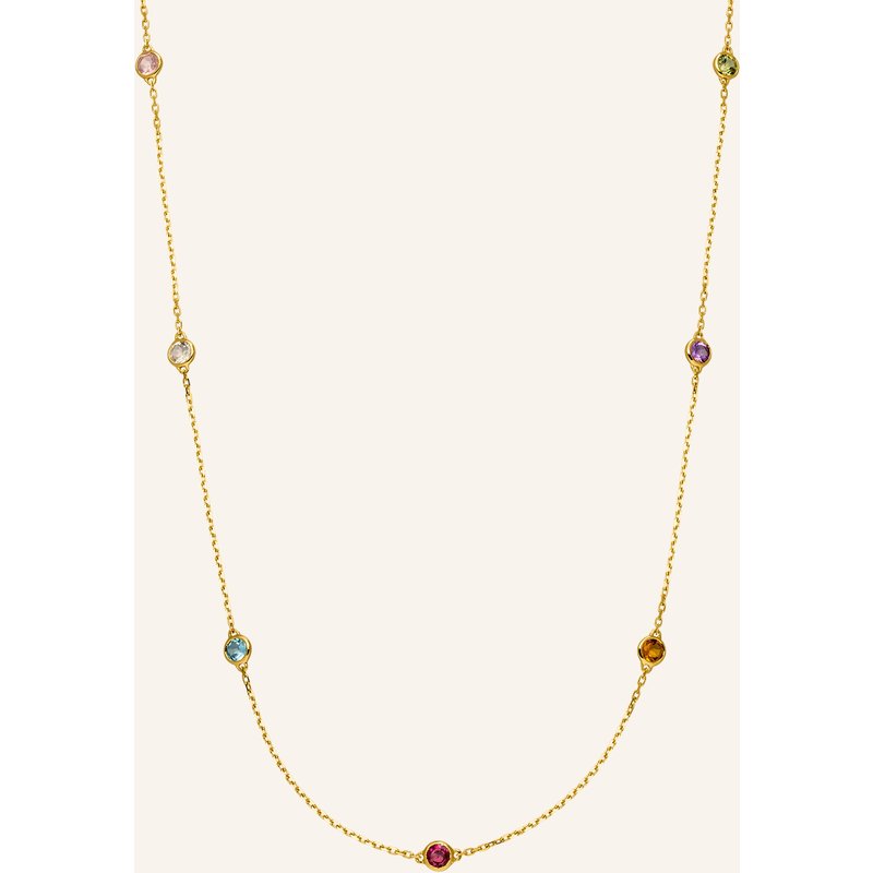 Leaf Halskette Fine Gems Aus 14 Karat Gelbgold gold