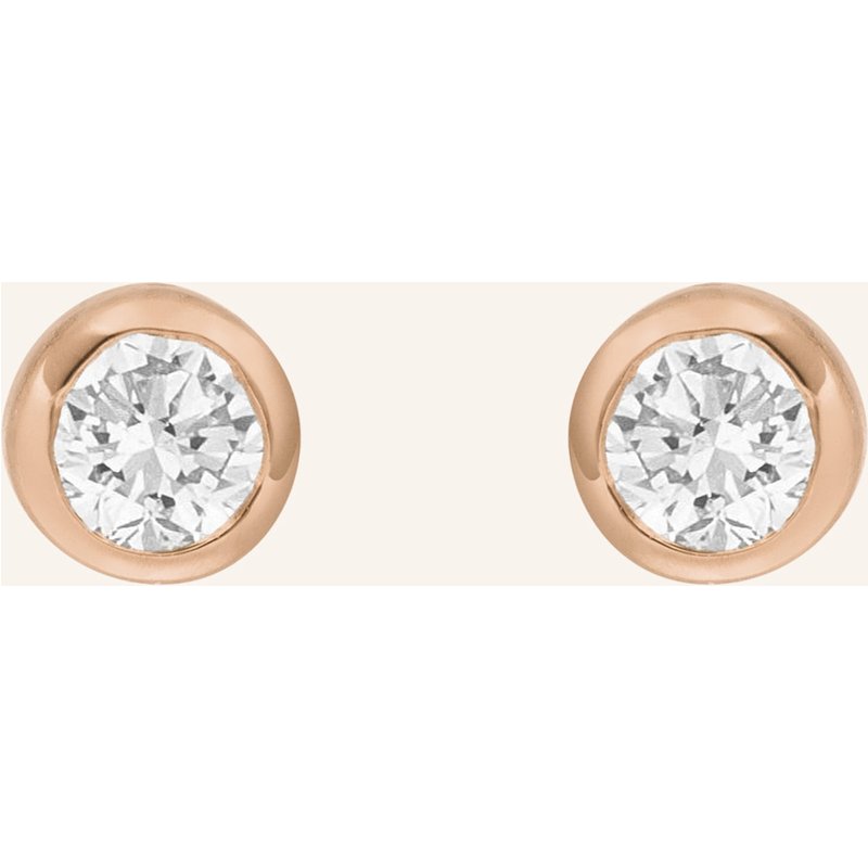 Leaf Ohrstecker My First Diamond 18 Karat Rosegold Mit Diamanten rosegold