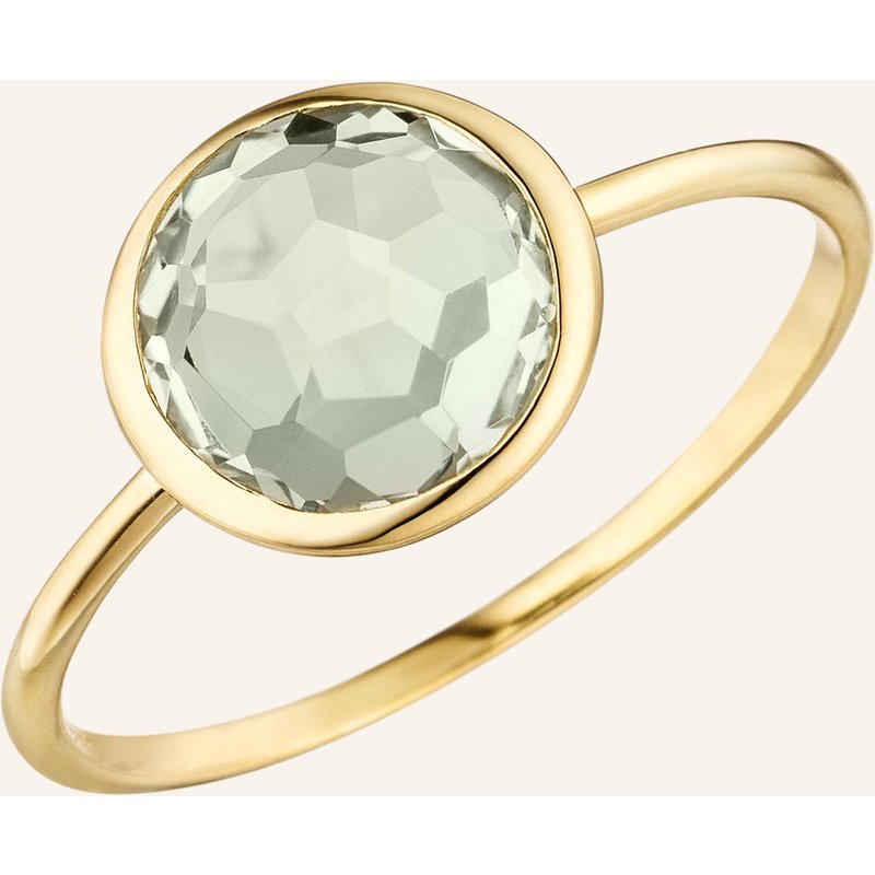 Leaf Ring Green Amethyst Aus 14 Karat Gelbgold gold