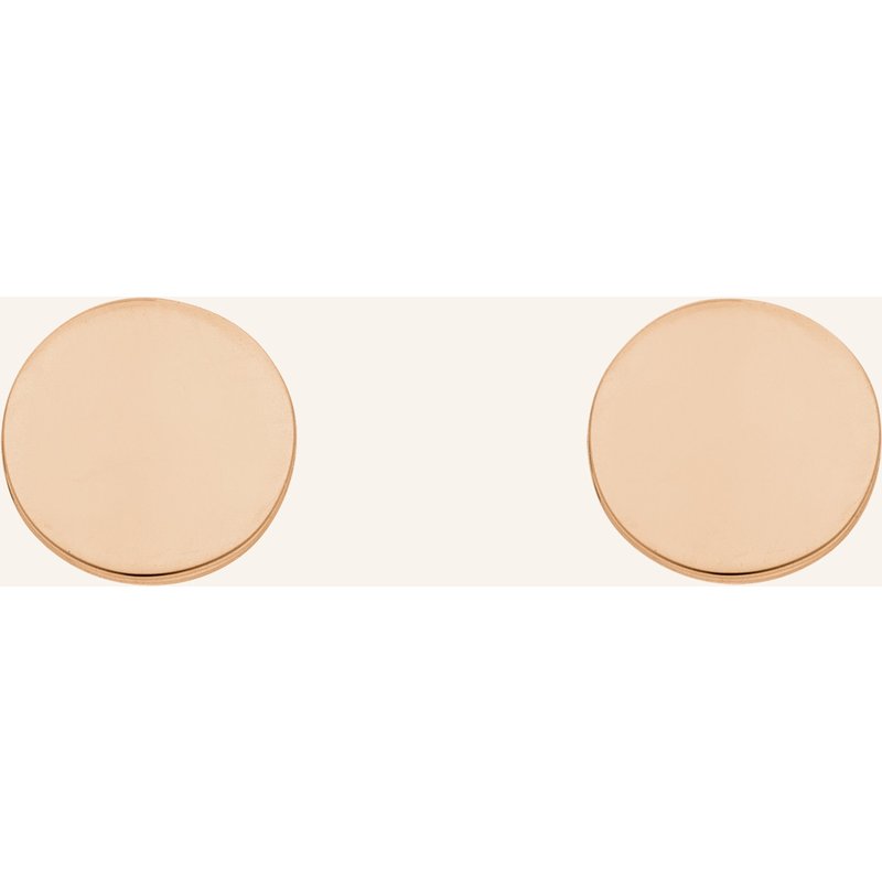 Leaf Ohrstecker Mini Plates Aus 14 Karat Gelbgold rosegold