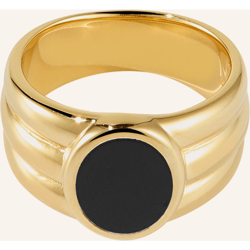 Bruna The Label Ring Benevento Mit Onyx gold