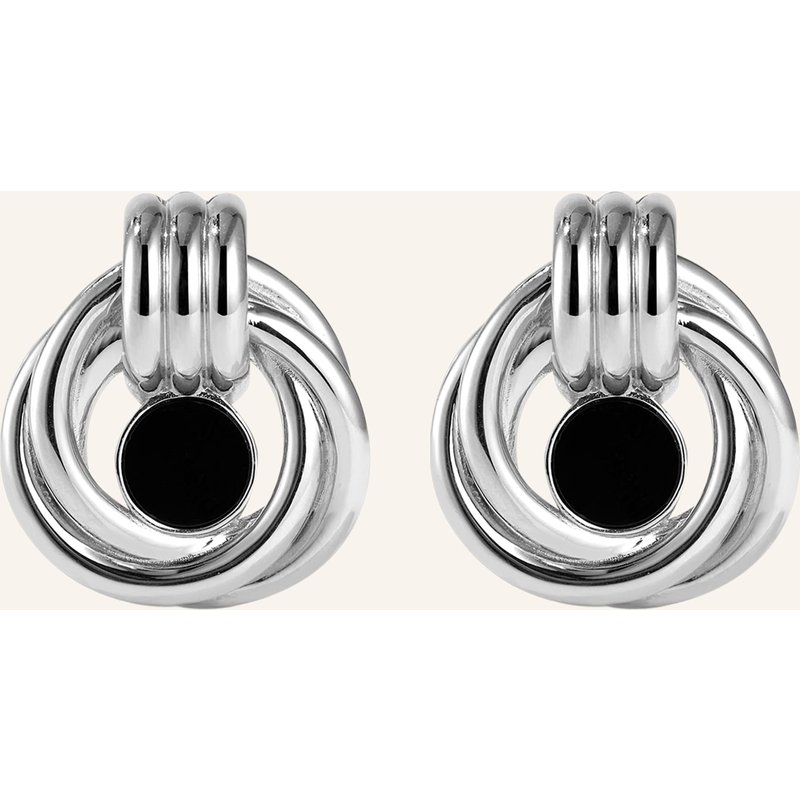 Bruna The Label Ohrringe Tuscany Mit Onyx silber