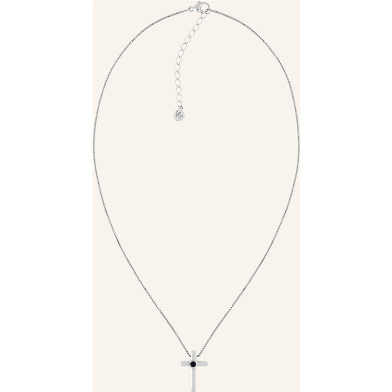 Bruna The Label Halskette Assisi Mit Onyx silber