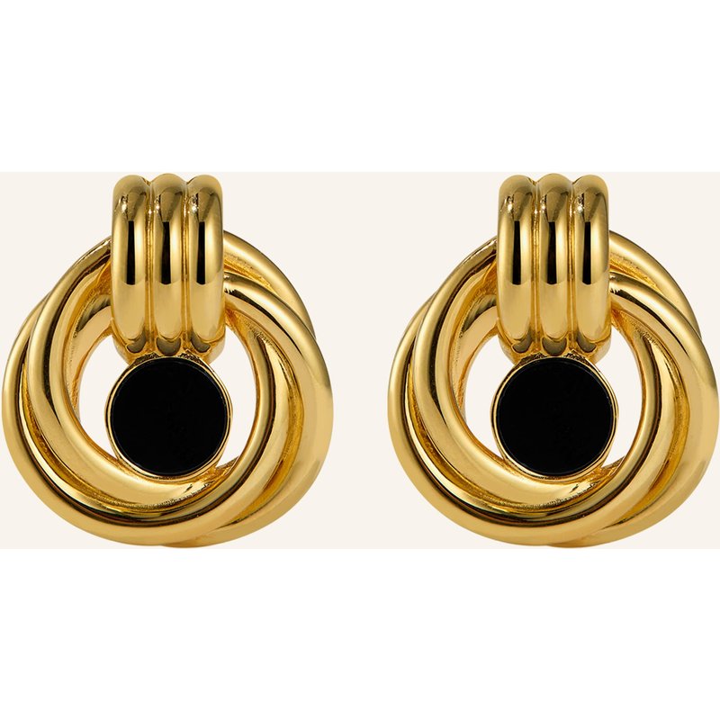Bruna The Label Ohrringe Tuscany Mit Onyx gold
