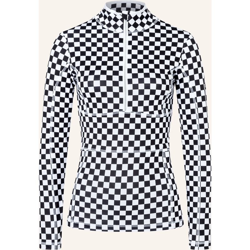 Jet Set Langarm Zip Ginger schwarz