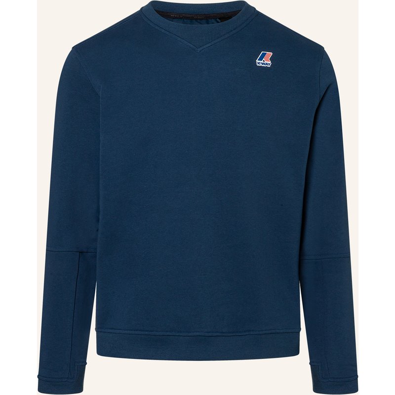 K-Way Sweatshirt Nael Poly Cotton blau