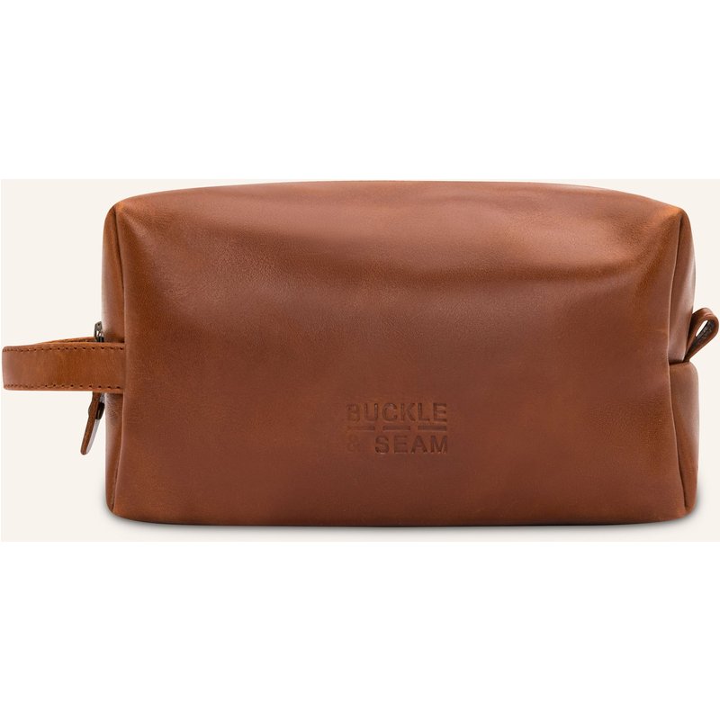 Buckle & Seam Kulturtasche Everest braun