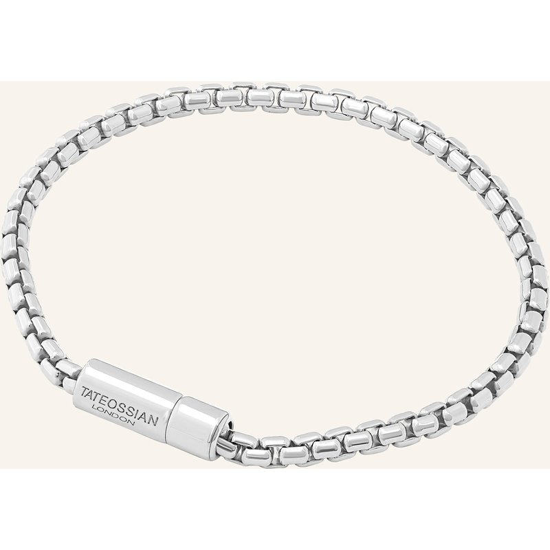 Tateossian Armband Pop Sleek Box Chain silber