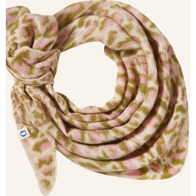 Purschoen Dreieckstuch Aus Cashmere Leo rosa