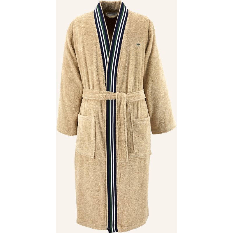 Lacoste Bademantel Lclub beige