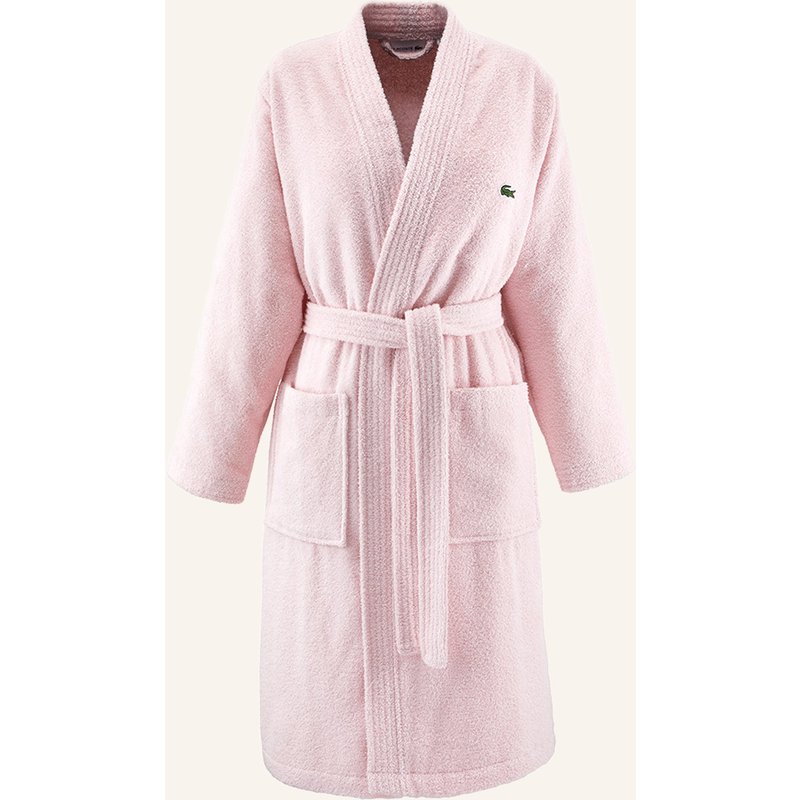 Lacoste Bademantel Llecroco rosa