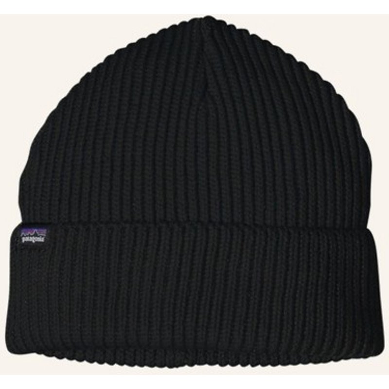 Patagonia Mütze Fishermans Rolled Beanie schwarz