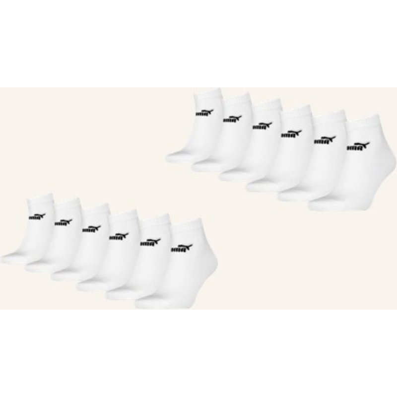 Puma Socken Elements Quarter 12-Pack weiss