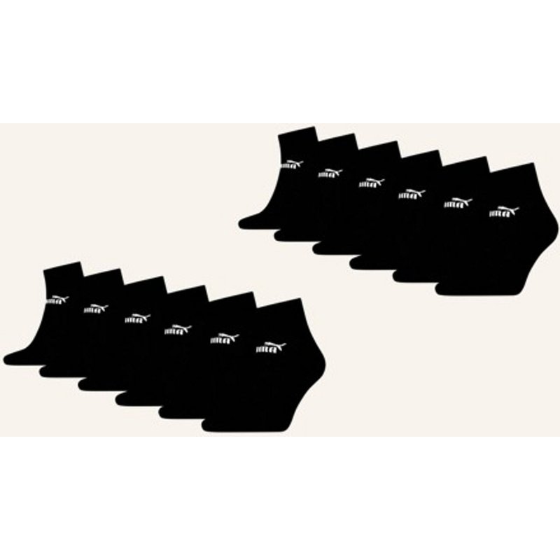 Puma Socken Elements Quarter 12-Pack schwarz