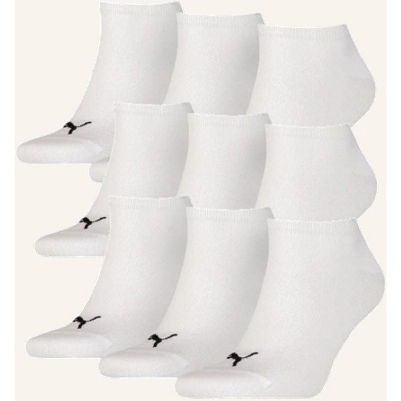 Puma 9er-Pack Sneakersocken Plain weiss
