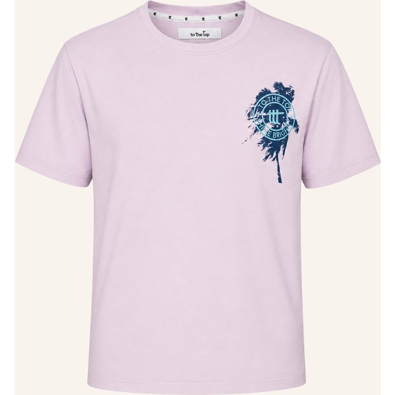 To The Top T-Shirt Print Palm lila