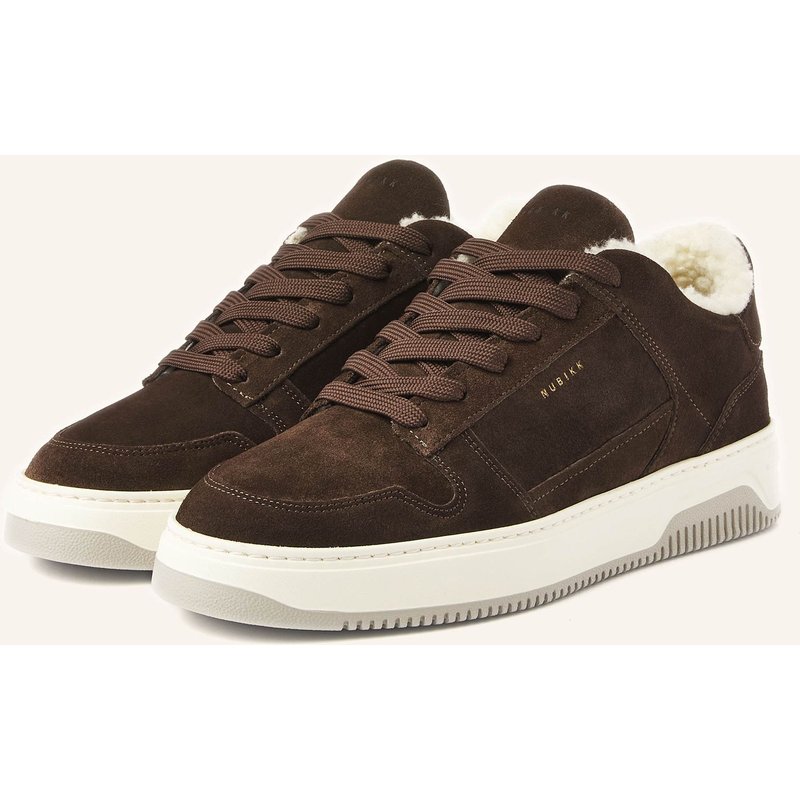 Nubikk Sneaker Basket Court Fur braun