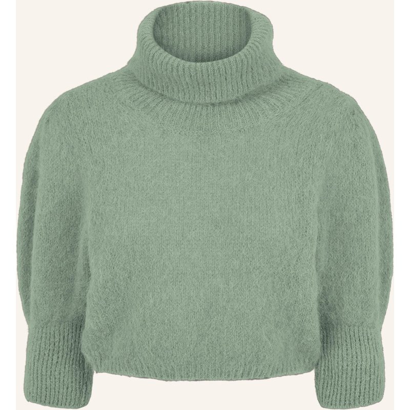 Americandreams Rollneck Alpaca Pullover Piro gruen