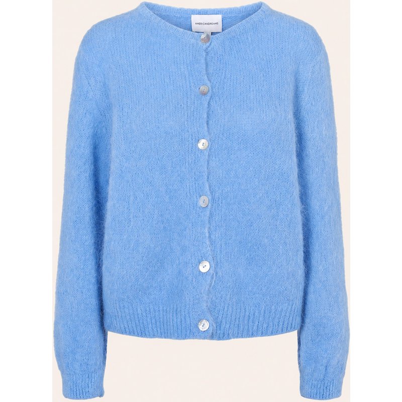 Americandreams Alpaca Cardigan Susan blau