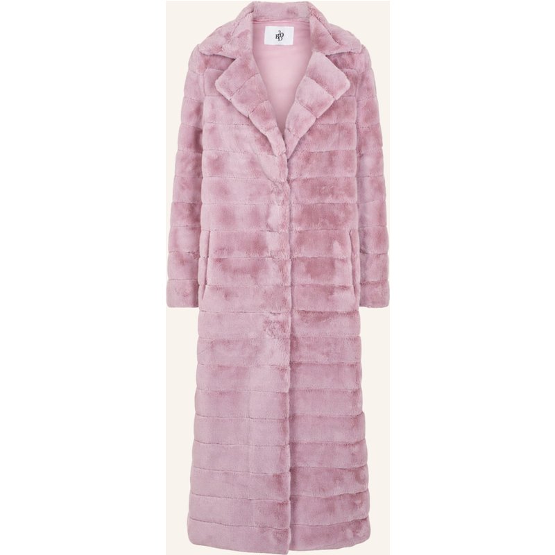Americandreams Faux Fur Coat Long Bailey rosa