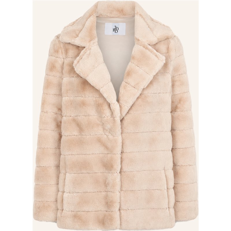 Americandreams Faux Fur Coat Short Bailey beige