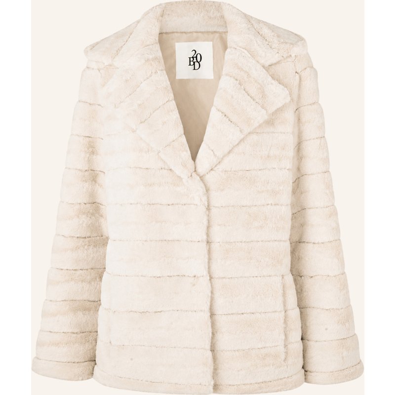 Americandreams Faux Fur Coat Short Bailey beige